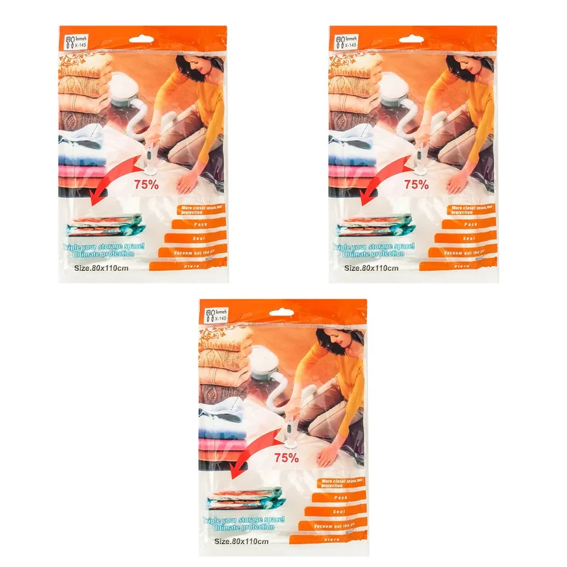 کیسه وکیوم کد 80x110 بسته 3 عددی