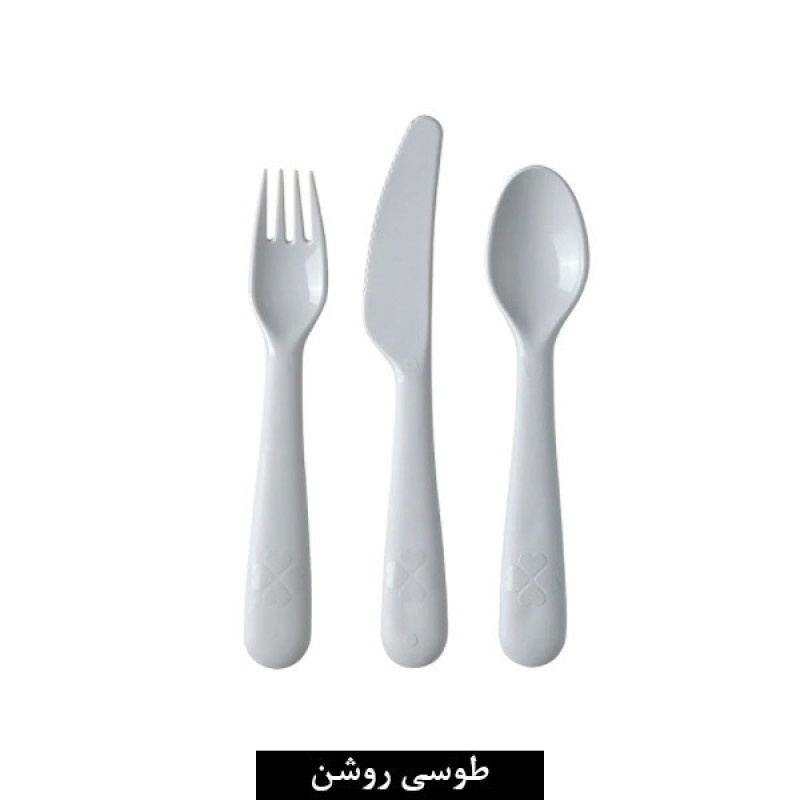 قاشق چنگال کارد کودک مدل kalas بسته 3 عددی