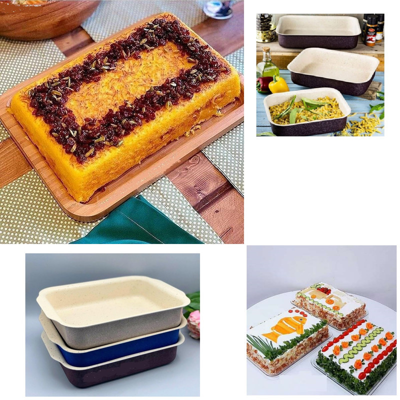 ظرف فر به گز مدل مستطیل گرانیتی