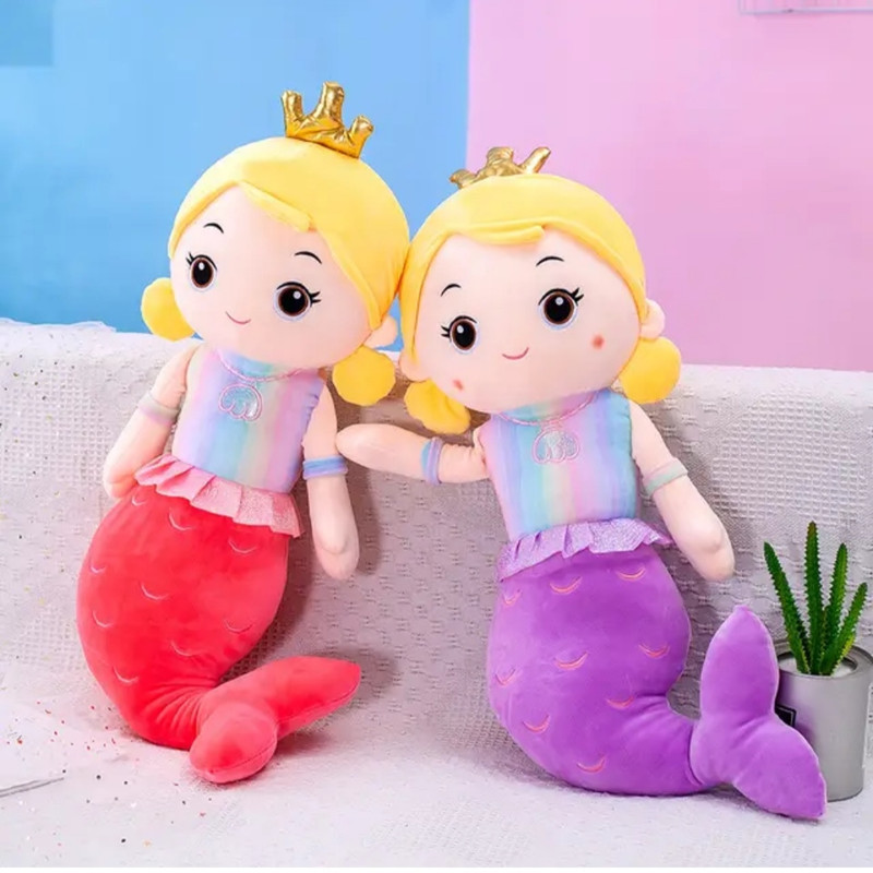 عروسک مدل پری دریایی ارتفاع 50 سانتی متر