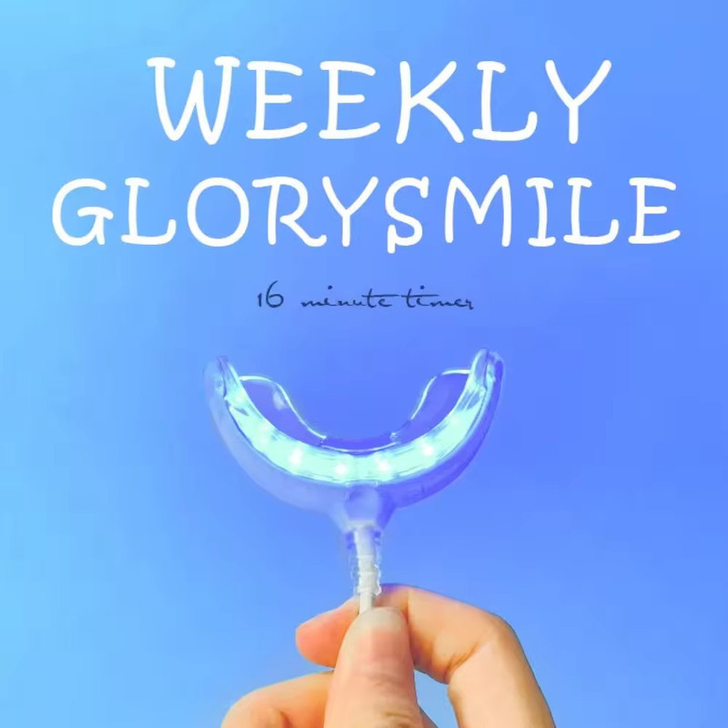 کیت بلیچینگ سفیدکننده دندان گلوری اسمایل مدل GS-001W به همراه قلم ژل سفید کننده بسته 4 عددی