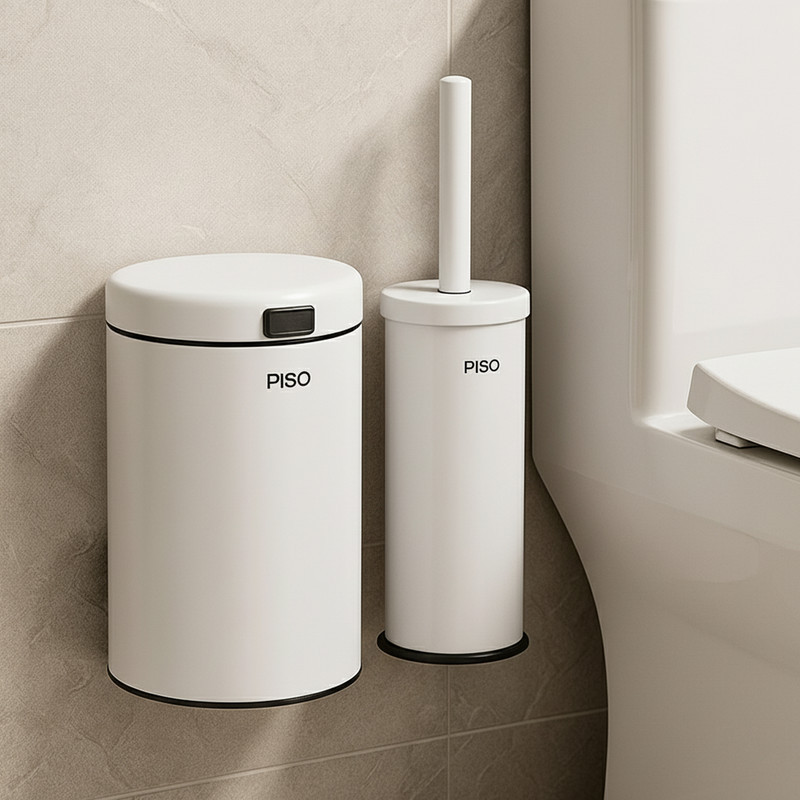 ست سطل و فرچه پیسو مدل دیواری P-3wt
