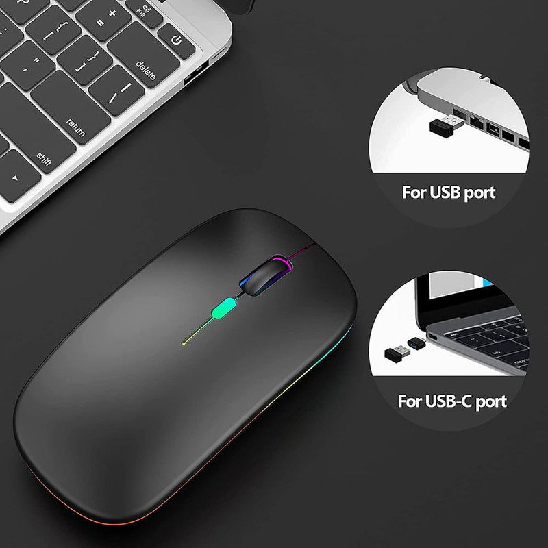 ماوس بی سیم و بلوتوث مدل 2.4G+B