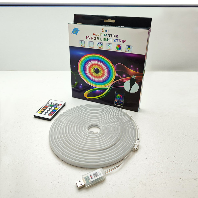 ریسه ال ای دی مدل فلکسی LED-NEON--IC-RGB طول 5 متر