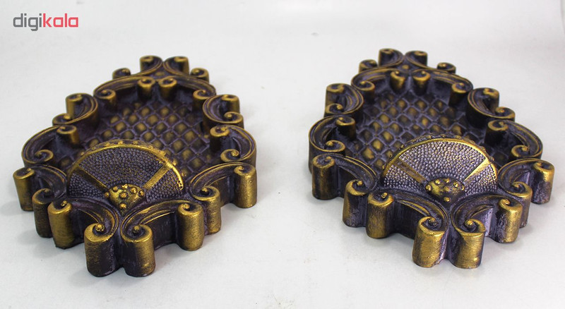 شمعدان طرح کلاسیک کد 06-20 بسته 2 عددی