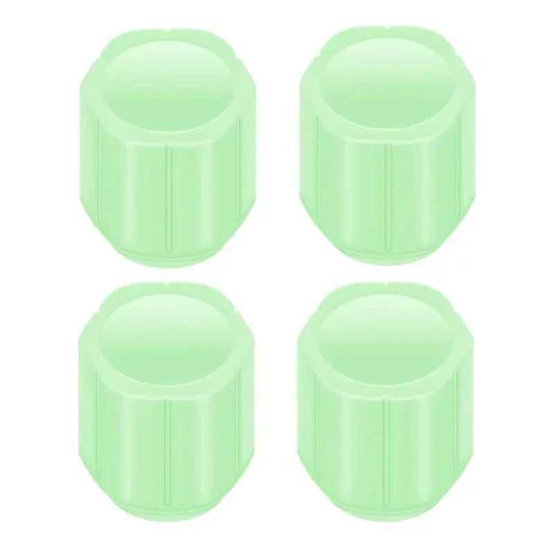 سر والف لاستیک خودرو مدل POLYGONAL-GREEN بسته 4 عددی