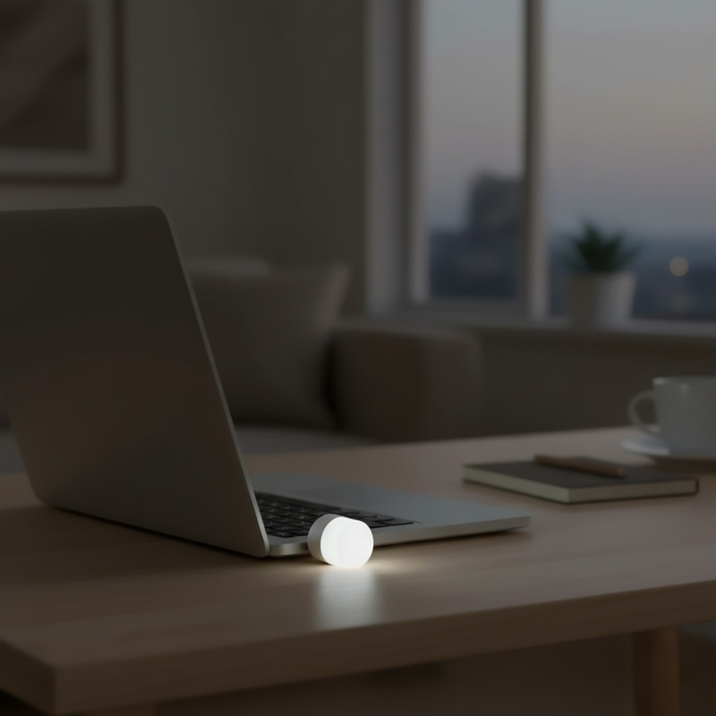 چراغ قوه مدل USB با نور مهتابی بسته 10 عددی