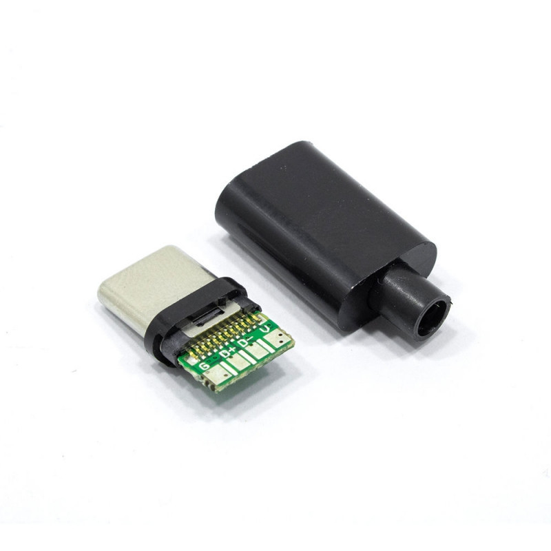 سوکت نری USB-C مدل 4PIN بسته 5 عددی