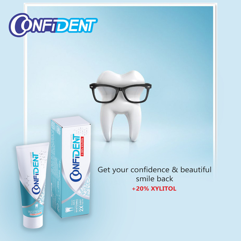 خمیر دندان کانفیدنت مدل Whitening-Max حجم 100 گرم