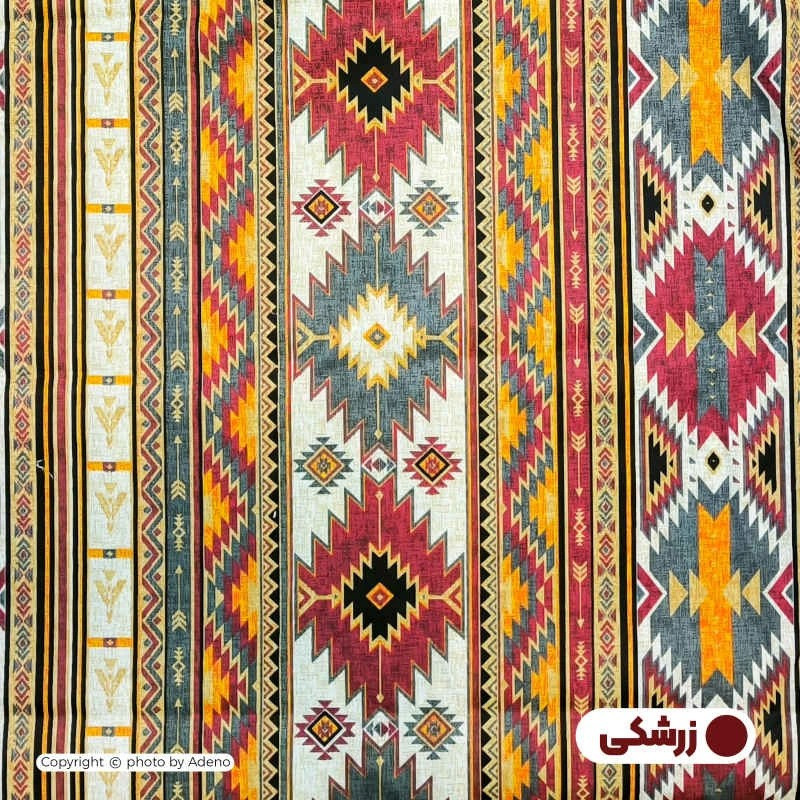 روکش لحاف مایکروفایبر آدنو مدل قشقایی کد CH156 دو نفره سایز 240x220 سانتی‌متر