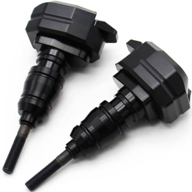 پروتکشن بغل شاسی موتور سیکلت وارون مدل بدنه بلند کد W-86-BLK بسته 2 عددی