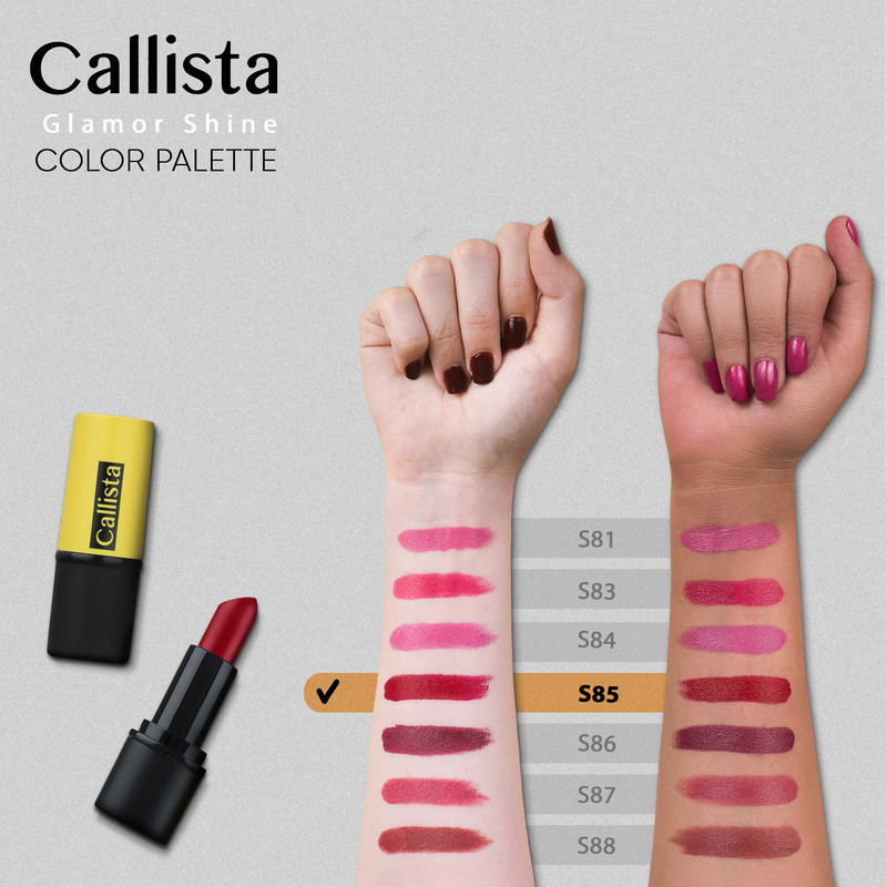 رژ لب جامد کالیستا مدل Glamor Shine شماره S85