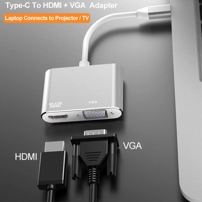 مبدل USB-C به HDMIVGA مدل DJ61316
