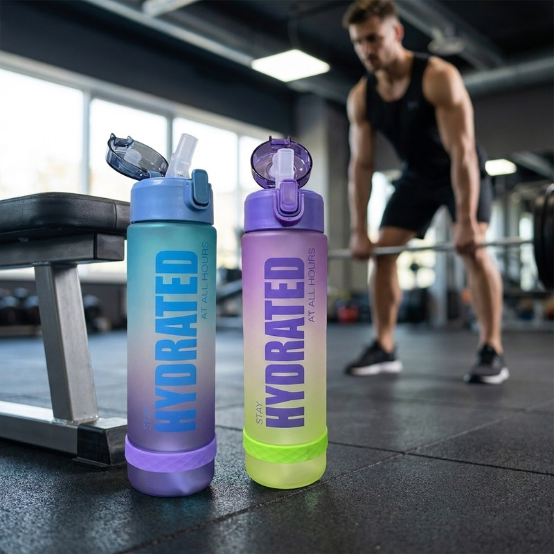 قمقمه ورزشی مدل HYDRATED گنجایش 0.8 لیتر