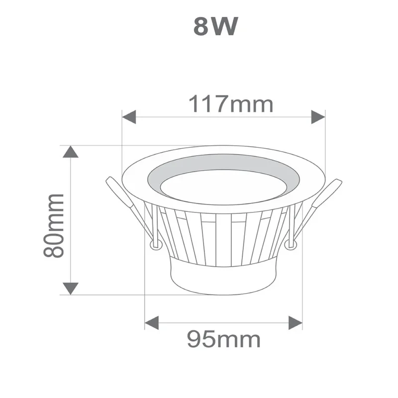 چراغ سقفی ال ای دی 8 وات افراتاب مدل AF-D-8W
