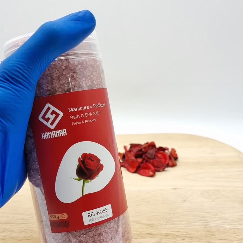 نمک حمام هامانا مدل Red Rose وزن 950 گرم