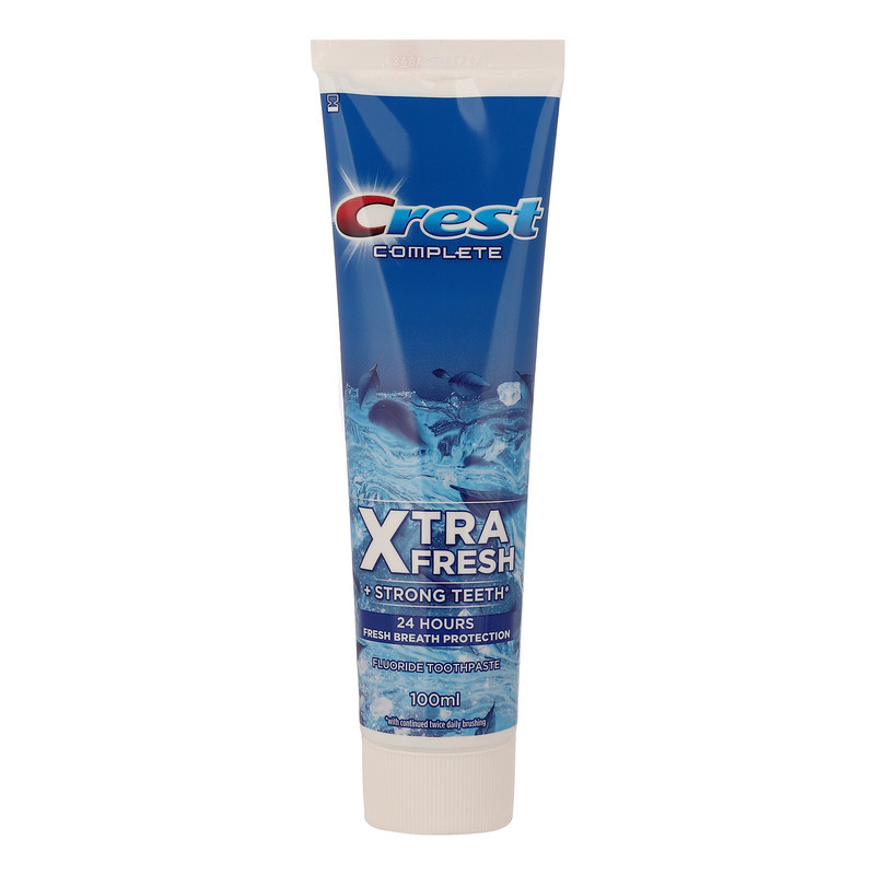 خمیر دندان کاهش دهنده پلاک دندان کرست مدل XTRA FRESH حجم 100 میلی‌لیتر