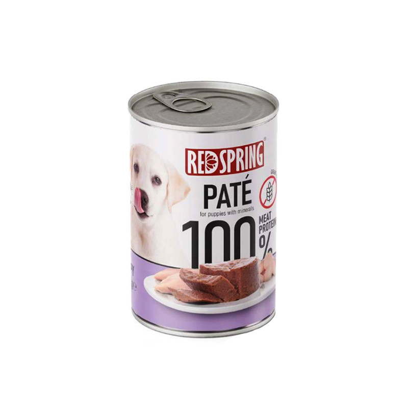 کنسرو غذای سگ رداسپرینگ مدل Pate Pack با طعم بره، مرغ، سیرابی، جگر و گوساله  وزن 2.4 کیلوگرم بسته 6 عددی