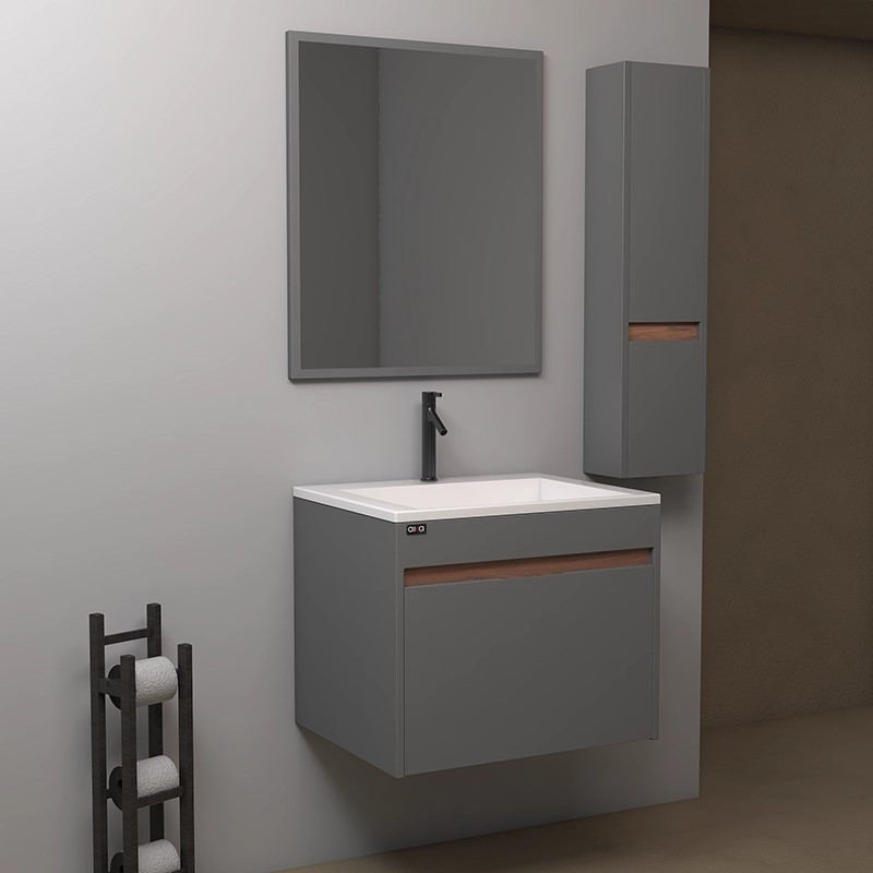 ست کابینت و روشویی آلکا مدل 4060 به همراه باکس و آینه