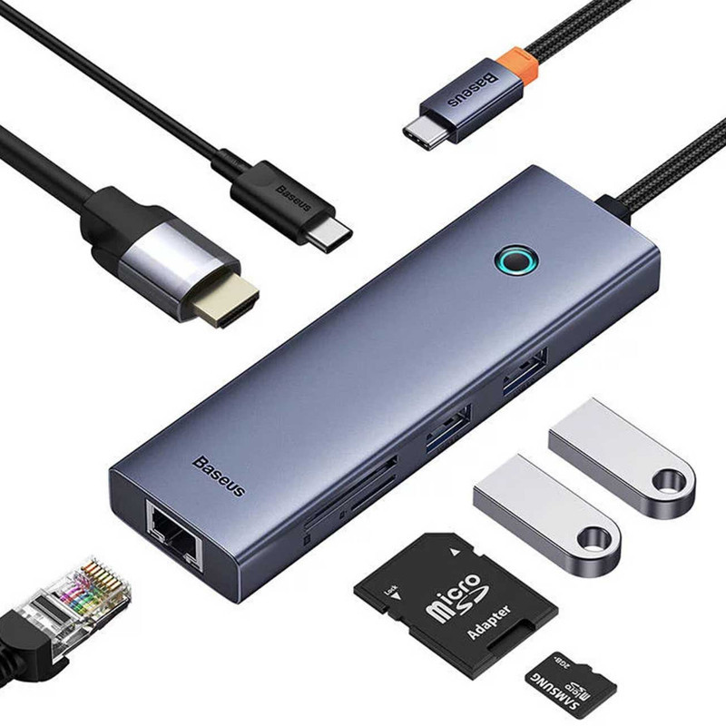 هاب 7 پورت USB-C باسئوس مدل BS-OH112