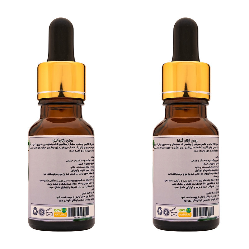 روغن مو آرگان اُلیئرا مدل +A حجم 15 میلی لیتر بسته 2 عددی