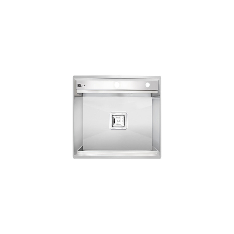 سینک ظرفشویی استیل روکار یک لگنه متا فرنیچر ژیگس  مدل M52.5
