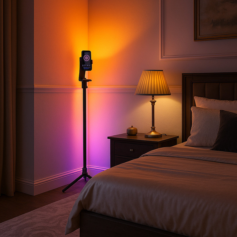 آباژور ایستاده آی لِد مدل کرنرلایت بلوتوثی کد BT-Light-Pro