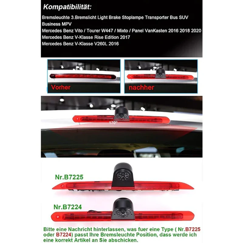 مانیتور و دوربین دنده عقب خودرو مدل B7224+Monitor