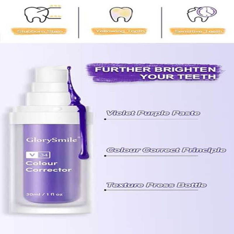 خمیردندان گلوری اسمایل مدل V34 حجم 30 میلی لیتر
