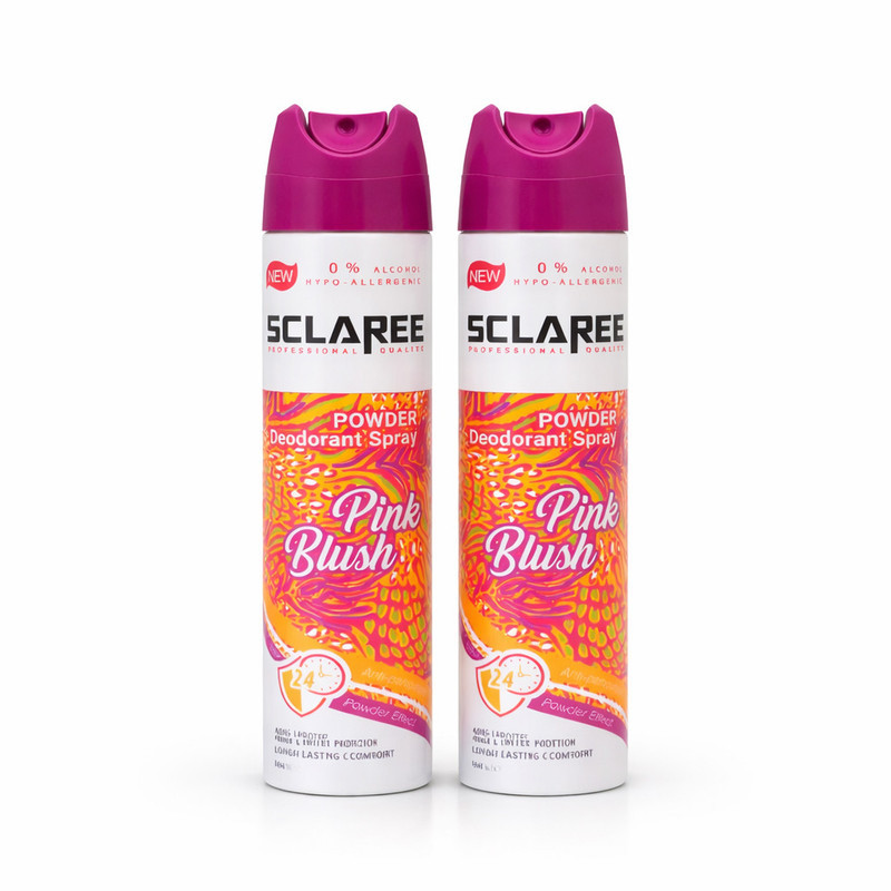 اسپری دئودورانت مردانه اسکلاره مدل Pink Blush حجم 200 میلی‌لیتر بسته دو عددی