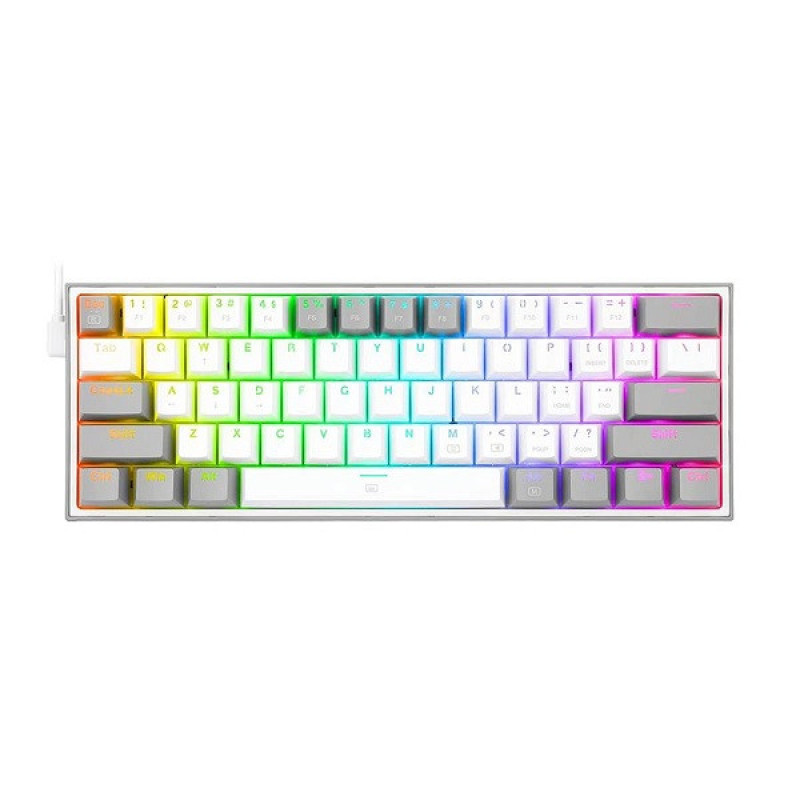 کیبورد مخصوص بازی ردراگون مدل FIZZ K617 WHITEGREY