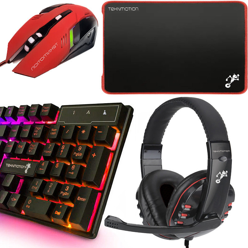 ست گیمینگ تکنو میشن مدل BUNDLE_4_IN_1_BACKLIT