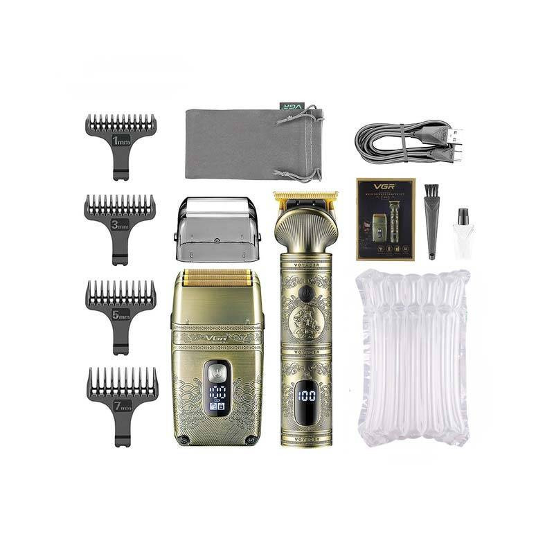 ماشین اصلاح موی سر وی جی آر مدل V-649 به همراه کاشین اصلاح صورت مدل 01