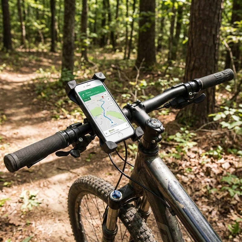 پایه نگهدارنده موبایل مناسب موتور و دوچرخه چهار گوشه مدل Universal Bike Holder