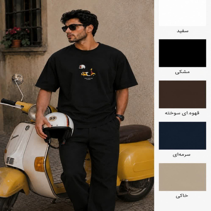 تی شرت راحتی مردانه پنبه مدل اسپورت