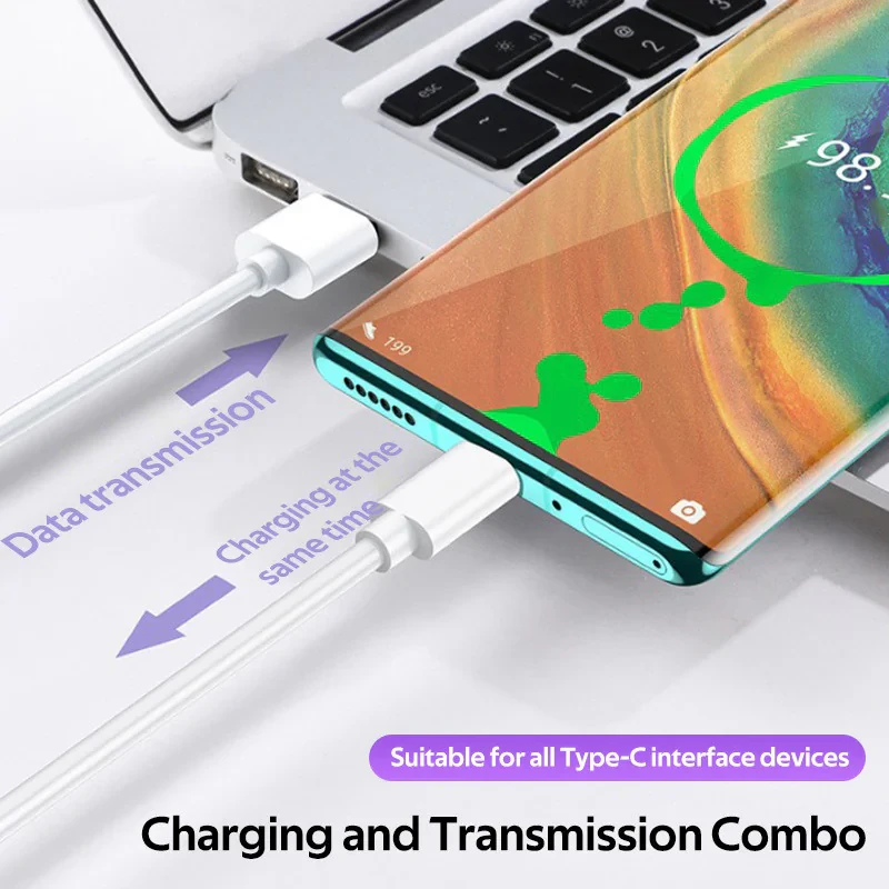 کابل تبدیل USB به USB-C مدل Fast Charge 5A طول 1 متر