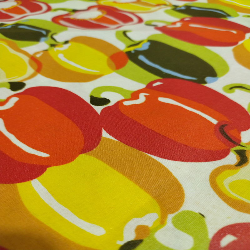 رومیزی رزین تاژ مدل گرد طرح فلفل دلمه کد 140