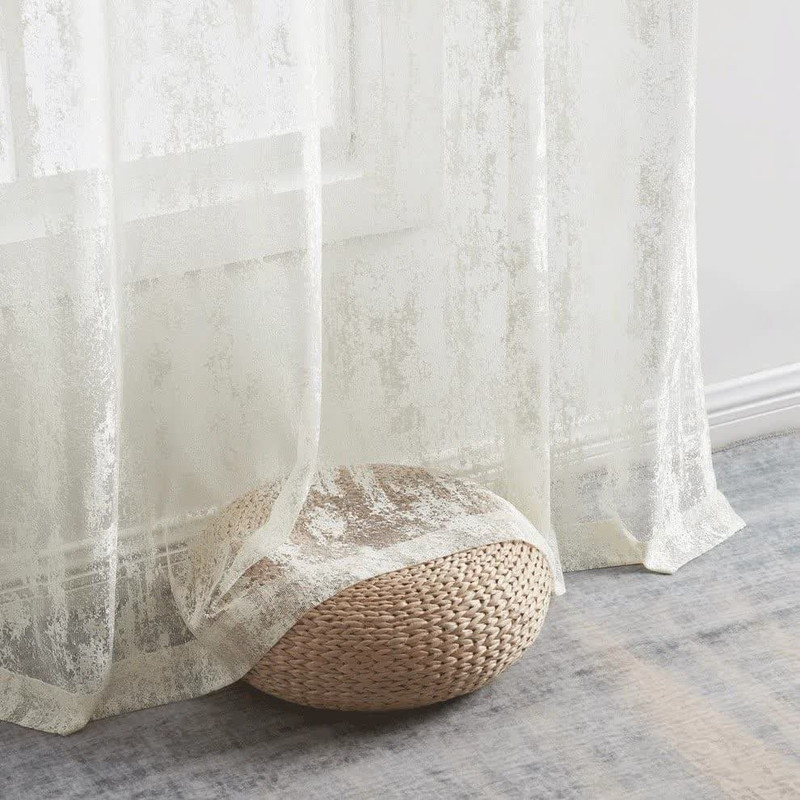 پرده تیکو دکو مدل تور راشل طرحدار سایز 280 × 300 سانتی‌متر