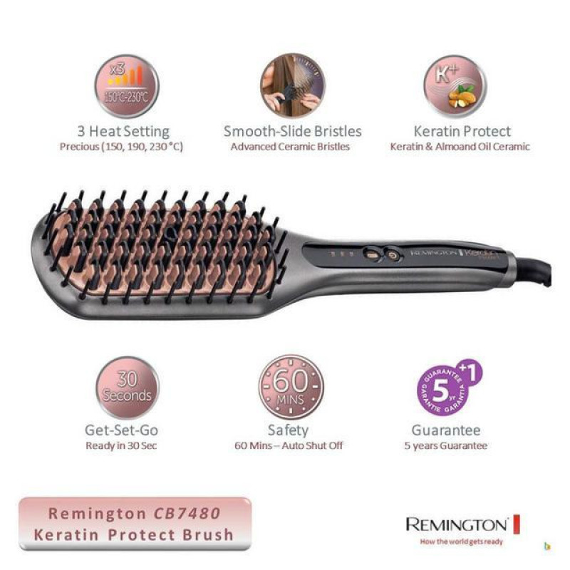 برس حرارتی رمینگتون مدل CB7480 - Keratin Protect