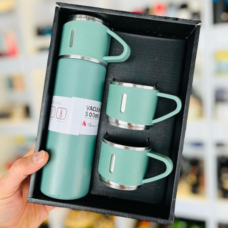 فلاسک و لیوان مدل hot-cold گنجایش 0.5 لیتر بسته 3 عددی