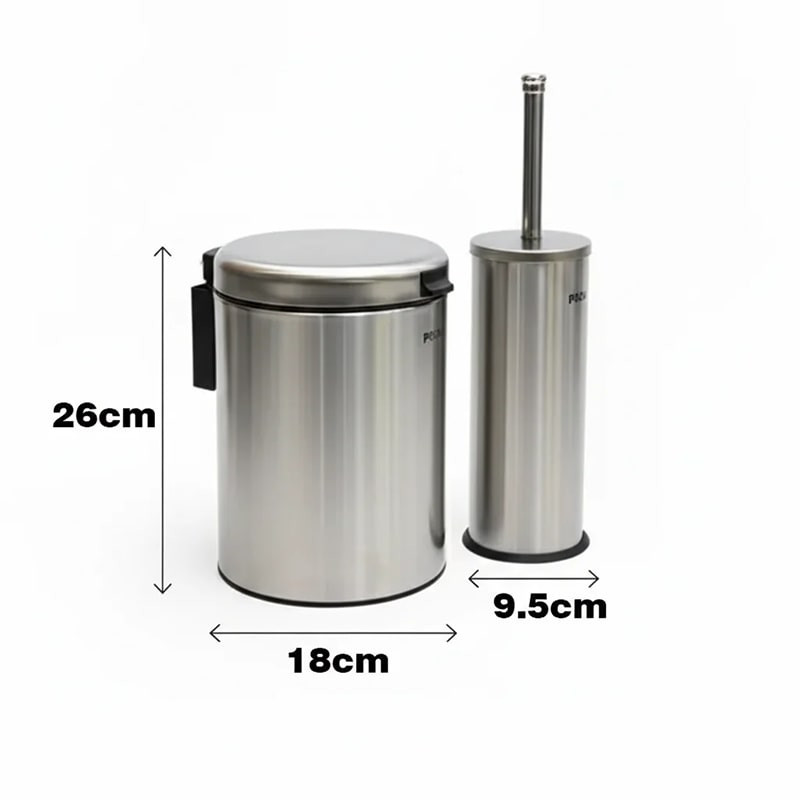 ست سطل و فرچه پیسو مدل دیواری P-3wt