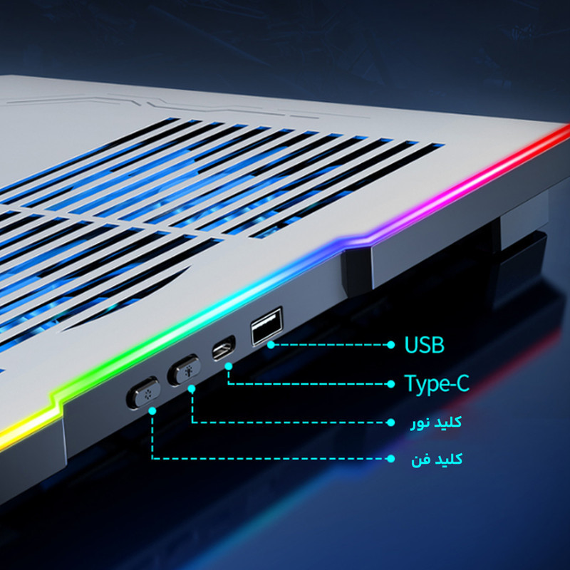 پایه خنک کننده  لپ تاپ کول کلد مدل K42