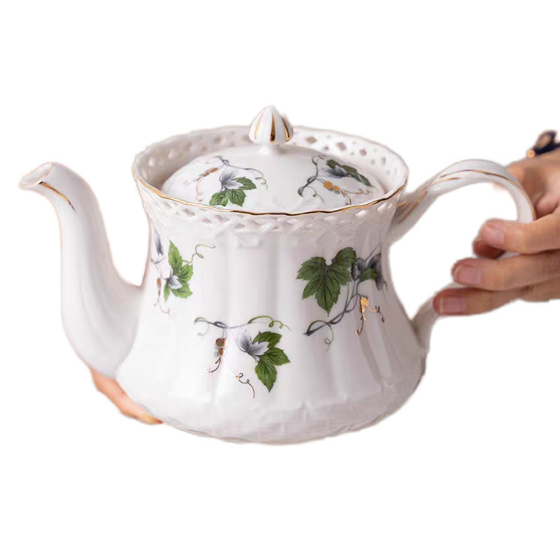 سرویس چای خوری 6 پارچه 2 نفره مدل برگ