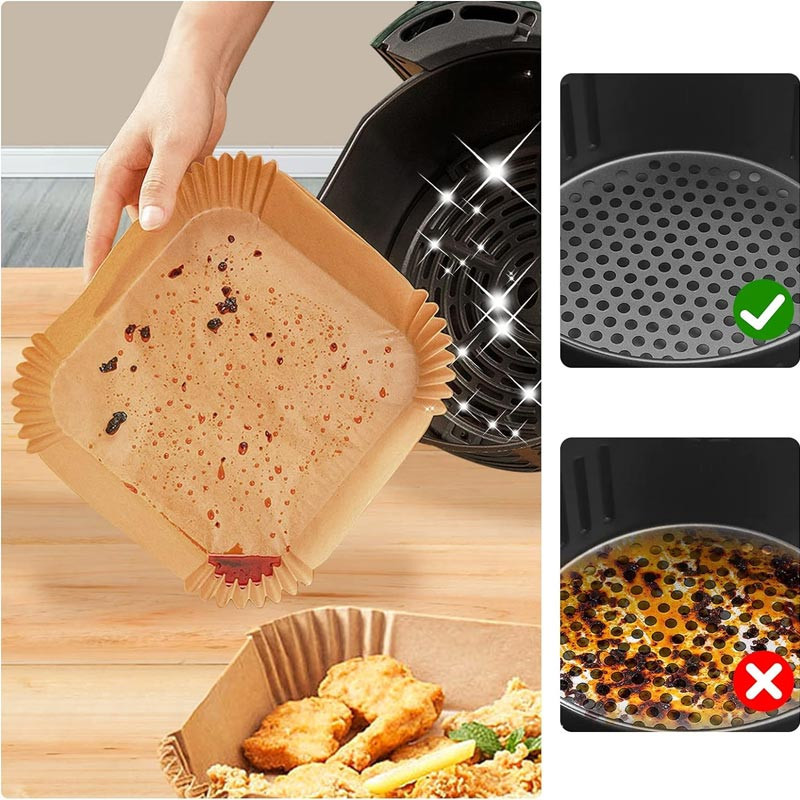 کاغذ سرخ کن مدل مربعی  بدون روغن بسته 50 عددی