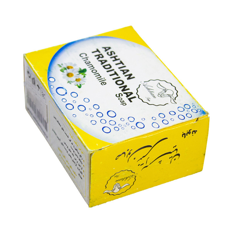 صابون شستشو صابون سنتی آشتیان ذکایی مدل بابونه وزن 100 گرم