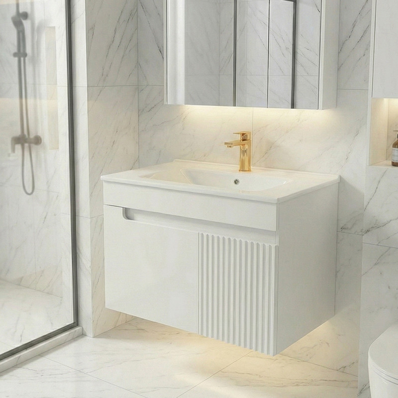 ست کابینت و روشویی دیواری دلفین مدل Flat-7040