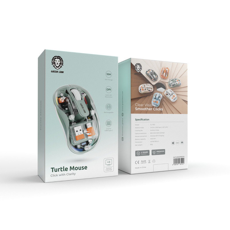 ماوس بی سیم گرین لاین مدل Turtle