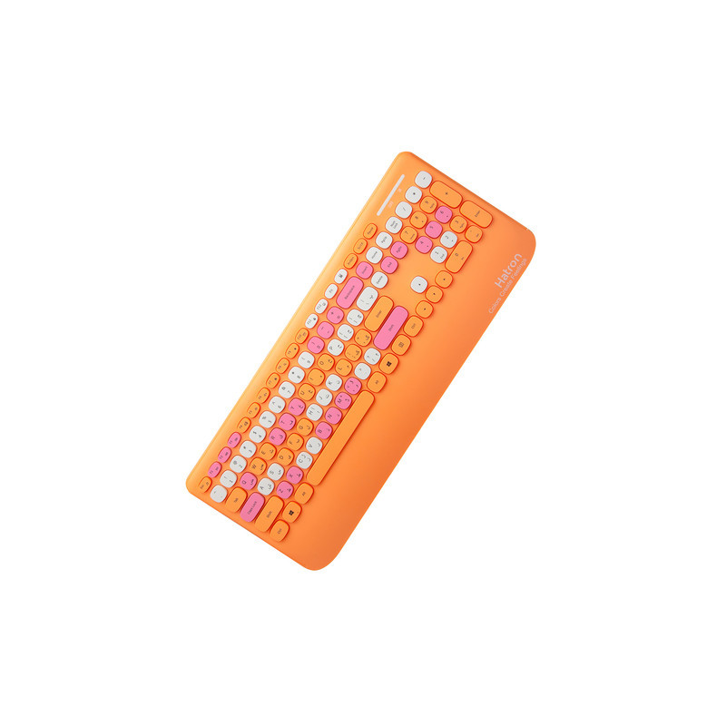 کیبورد و ماوس بی سیم هترون مدل HKCW350، سوییچ ممبران، Full-Size