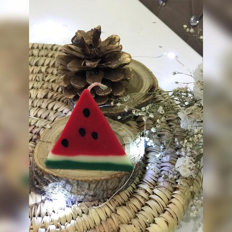 شمع مدل یلدا طرح هندوانه