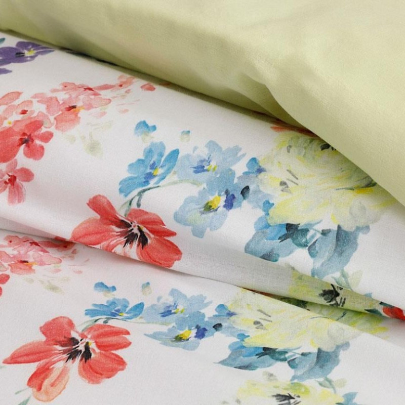 روکش لحاف پنبه انگلیش هوم مدل Sprig Vanity یک نفره سایز 220x160 سانتی‌متر
